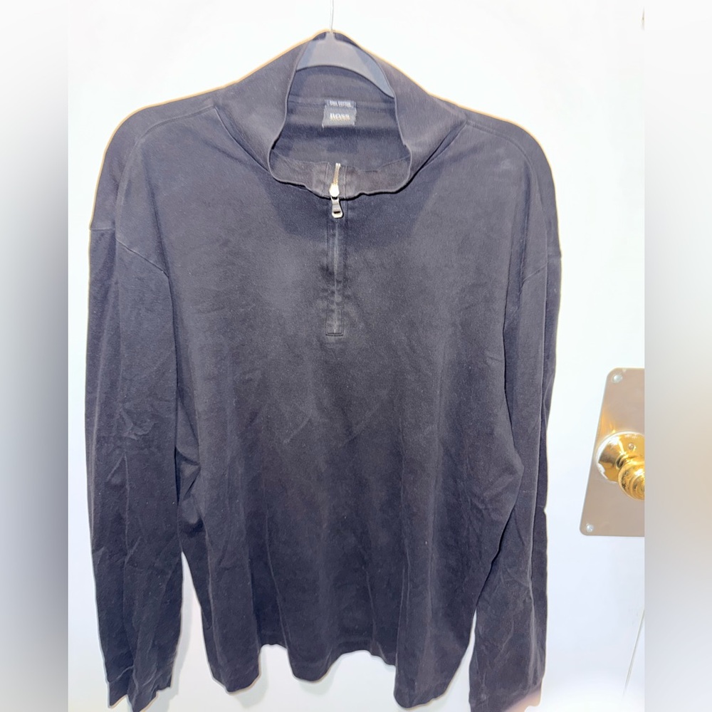 HUGO Boss Midnight Black Cotton Jacket
